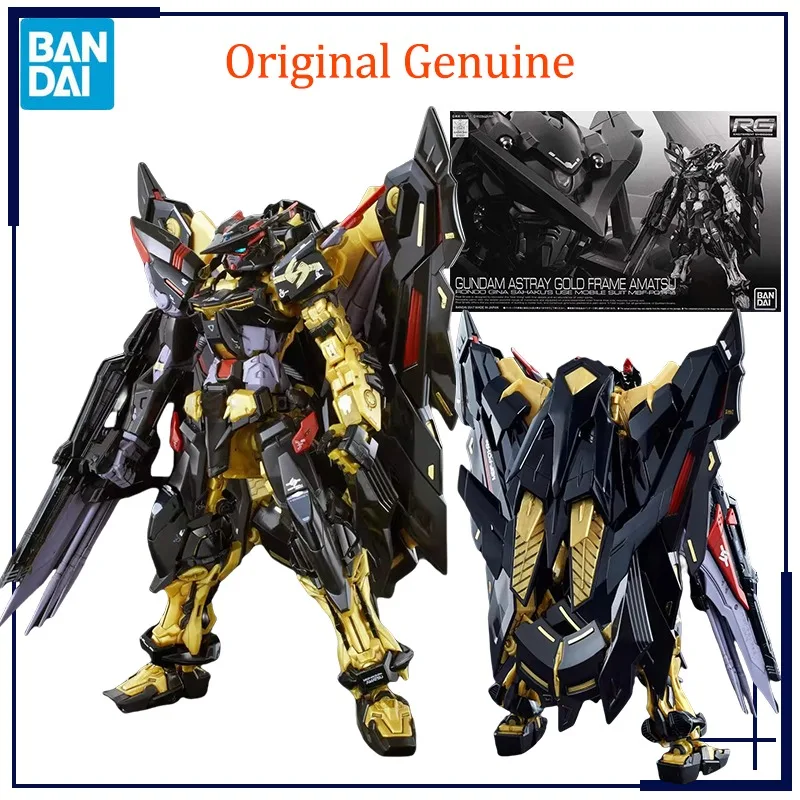 

Original Genuine Bandai Anime GUNDAM Astray Gold Frame Amatsu MBF-P01-Re PB RG Assembly Model Toy Action Figure Gift Collectible