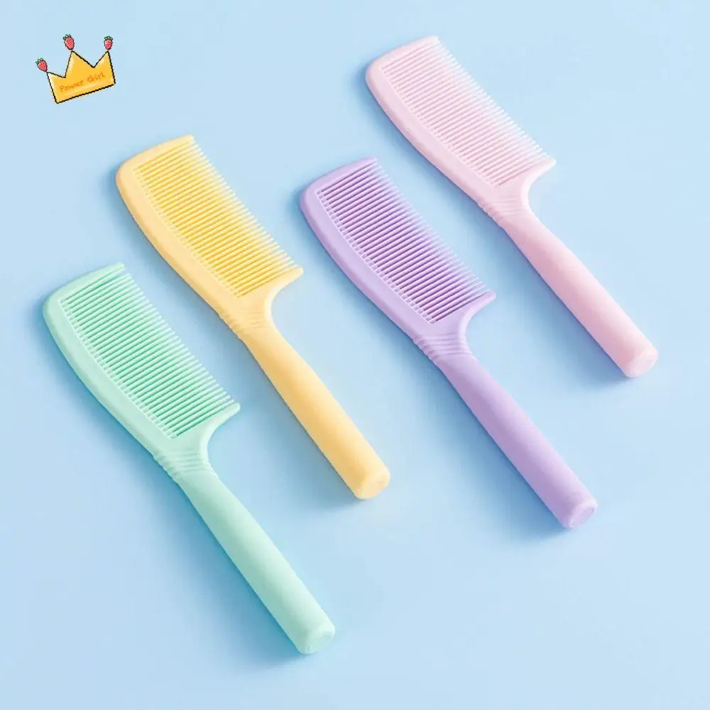 Cute Plastic Hair Comb Macaron Color Scalp Massage Massage Smoothing Comb High Temperature Resistant Wear-resistant