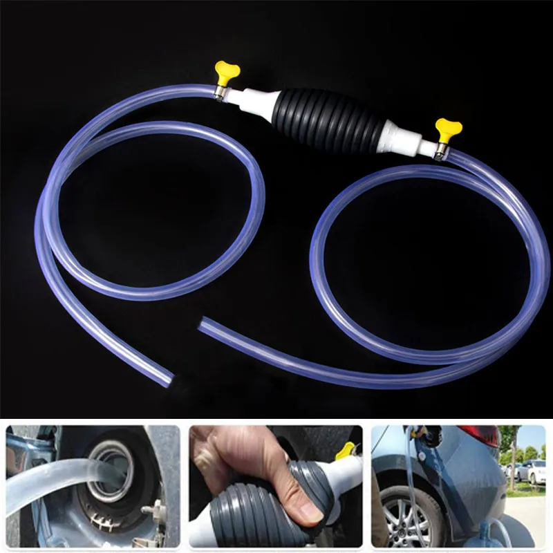 

New Universal Car Fuel Pump Hand Gas Oil Pump Manual Suction Pipe Pumping For Boat Liquid Petrol Tuning Fuel Petrol Diesel Pump