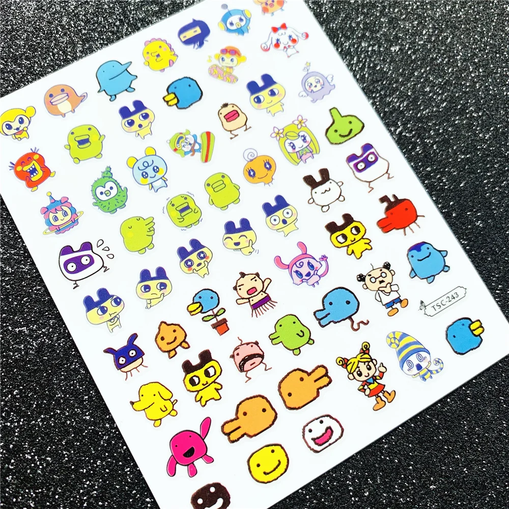 TSC-Serie TSC-247 Niedliche und entzückende Haustiere 3D-Nagelkunst Nagelaufkleber-Dekorationswerkzeug Schieberegler für Nagelaufkleber