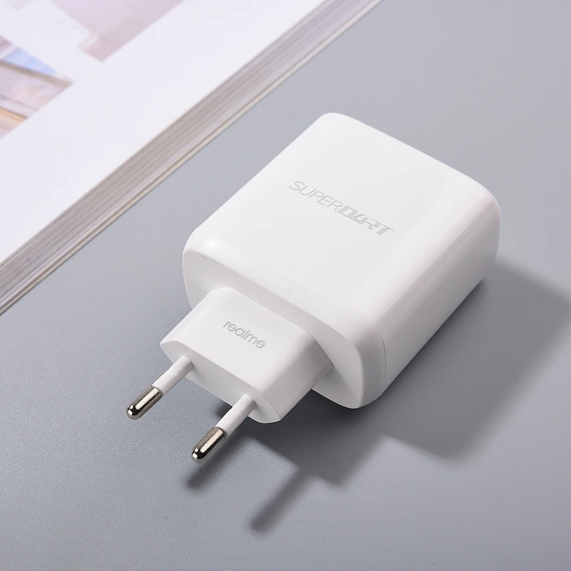 Original For Realme GT Neo 2 2T GT 2 Pro Charger 65W EU/US Super Dart/Vooc Fast Charging Power Adapter For Real Me 12 9 C65 OPPO - náhled 3