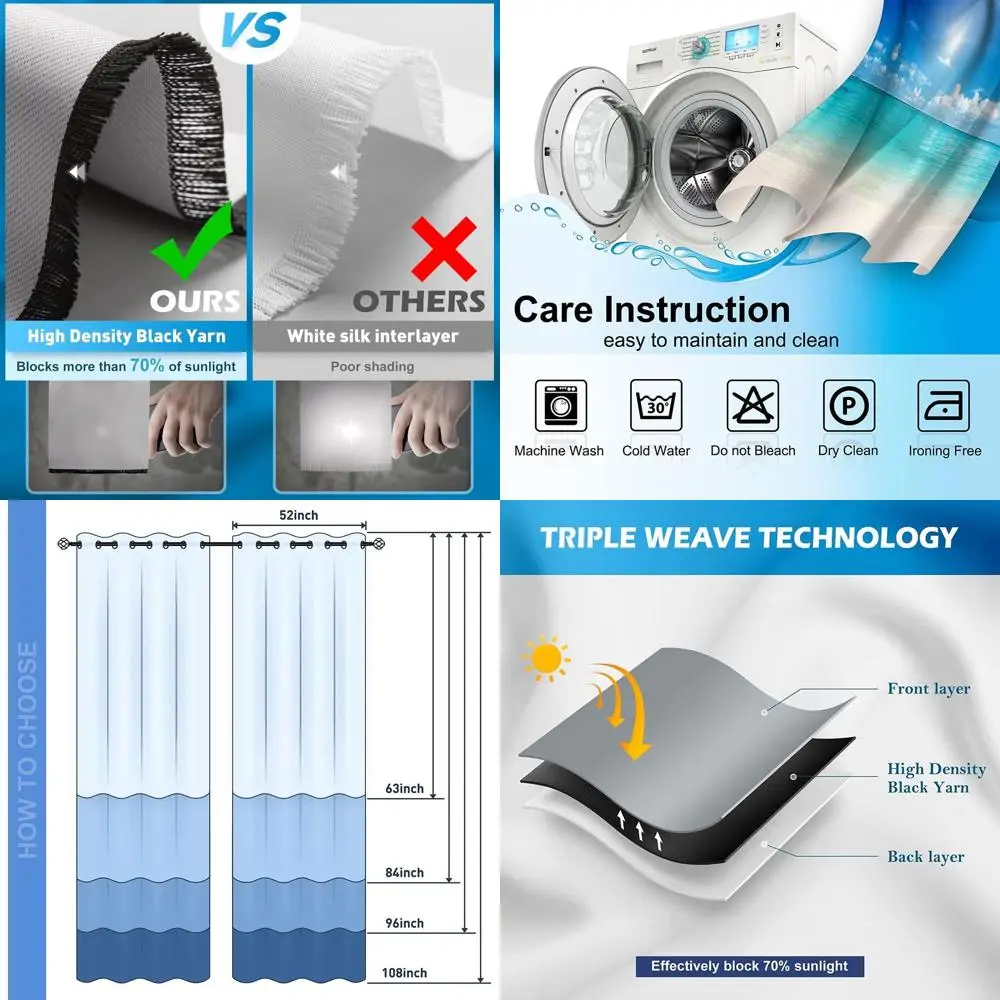 

Шторы с туманными лесными пейзажами — затемняющие панели с люверсами для спальни, 52x84, декор «Древо природы»