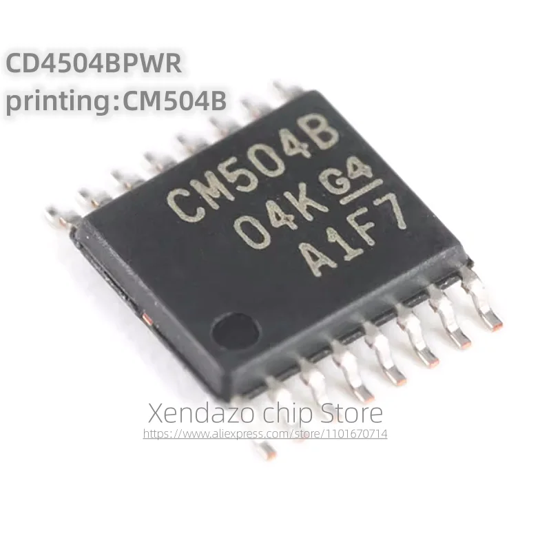 10pcs/lot CD4504BPWR printing CM504B TSSOP-16 package Original genuine CMOS six channel voltage level converter chip