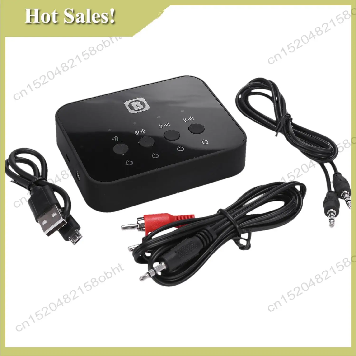 -PQWN Bw-107 Bluetooth 4.0 Stereo Audio Transmitter Splitter Adapter Music Receiver Sharing Device Function For Mobile Phone For