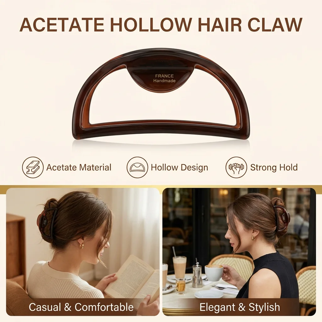 レディースヘアクロウクリップ 欧米風ヘアアクセサリー 中空ヘ - Women Accessories Business のレビューと価格