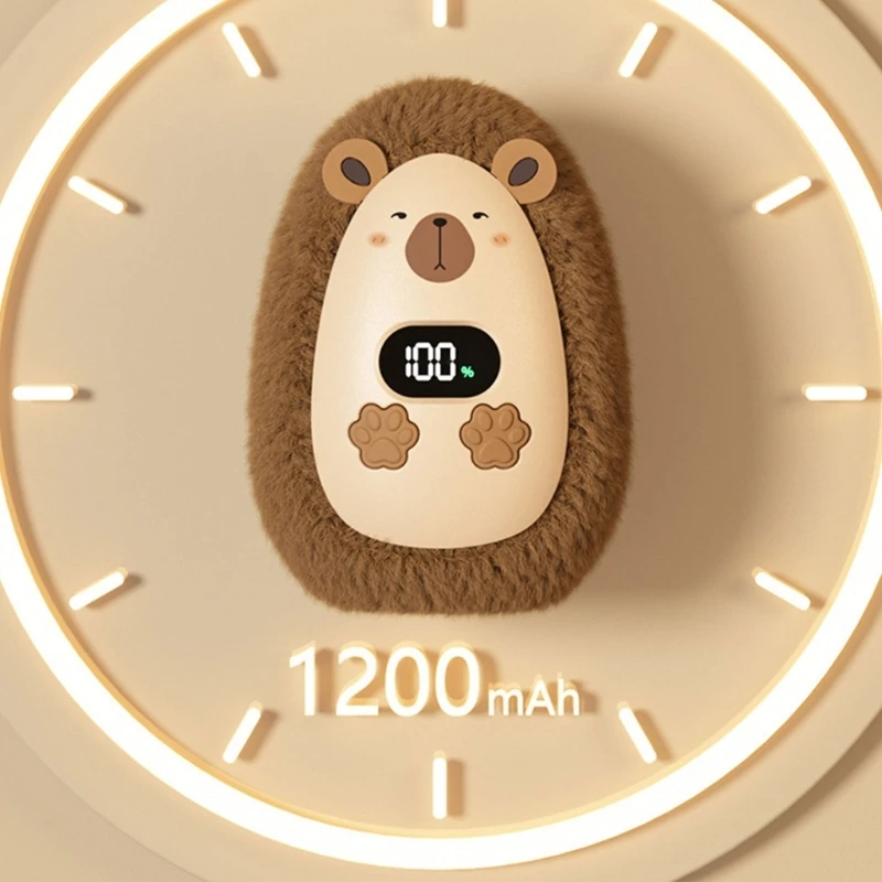 Портативная грелка для рук с 3 настройками и цифровым контролем температуры, подходит для использования в помещении, офисе, дома