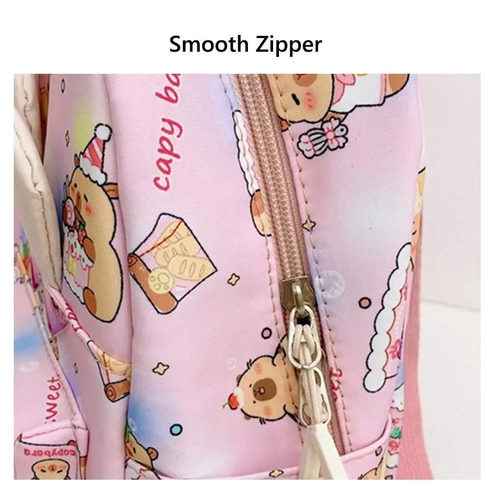 Hochwertige Nylon-Schultaschen Capybara Rucksack mit großer Kapazität, Rucksack für Studenten