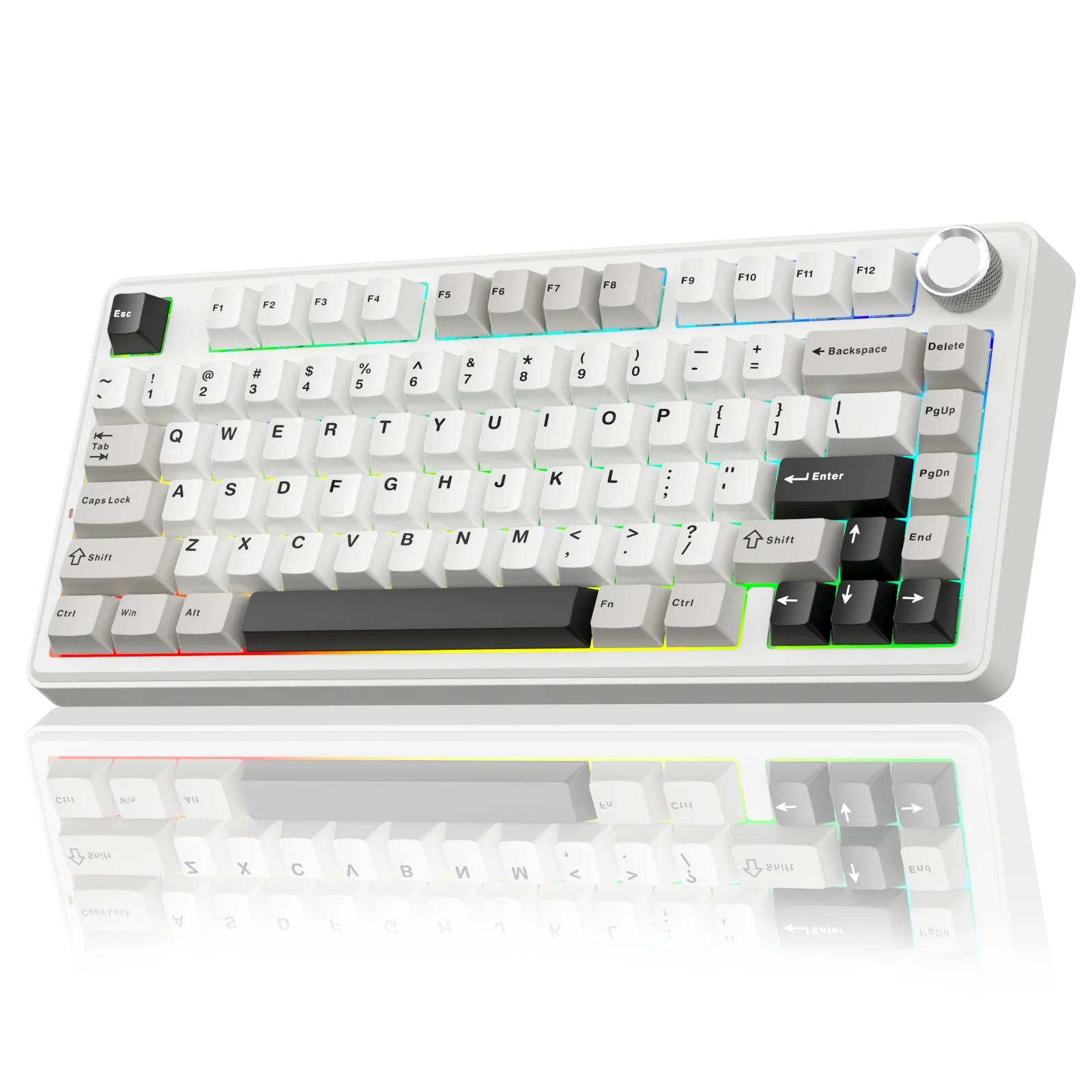 

SOLAKAKA A75 Gaming Keyboard 75% Mechanical Keyboards Bluetooth/2.4G/wired Modes GASKET Custom Hot-swap PBT Keycaps