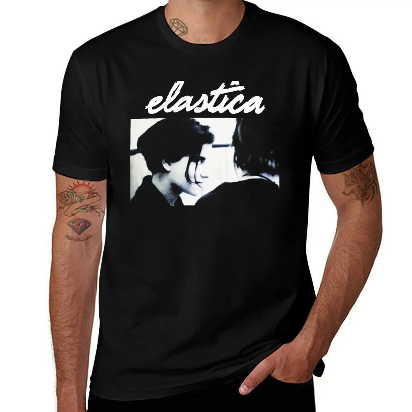 

Elastica, The Menace, Waking Up, Vaseline, Connection, Britpop, Vintage T-Shirt man t shirt summer T-Shirt
