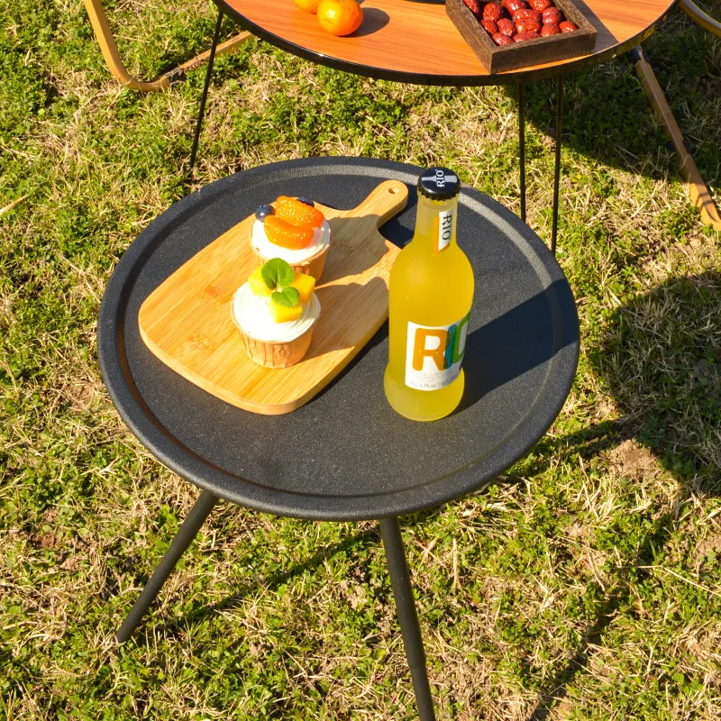 Portable Small Table Outdoor Round Fishing Side Tables Low Floor Backpacking Mesa Plegable Camping Cheap Furniture Clearance