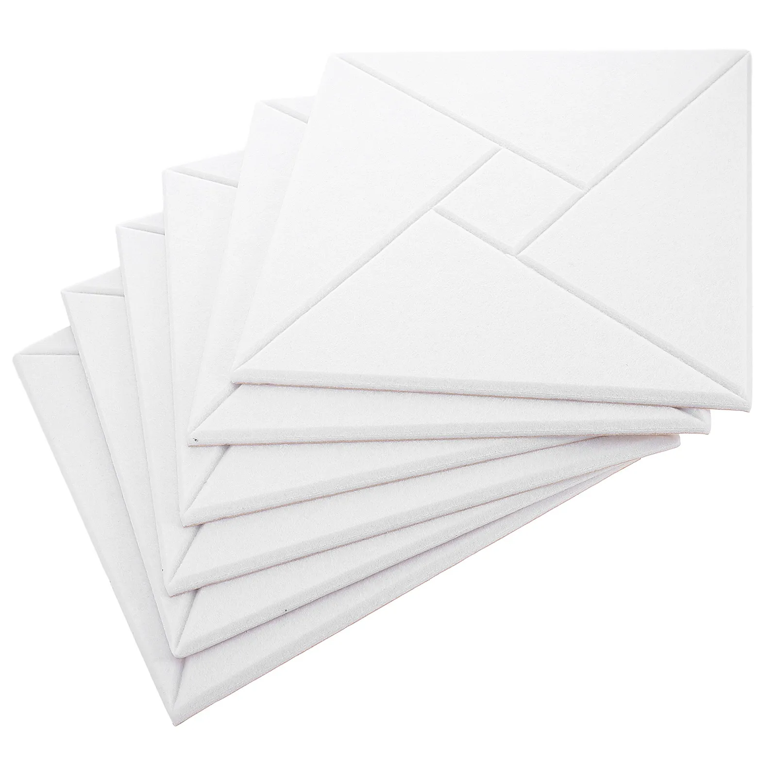 

6 шт. безопасных звукоизоляционных панелей из полиэфирного волокна, самоклеящиеся акустические панели для звукопоглощения стен, для спальни и конференц-зала