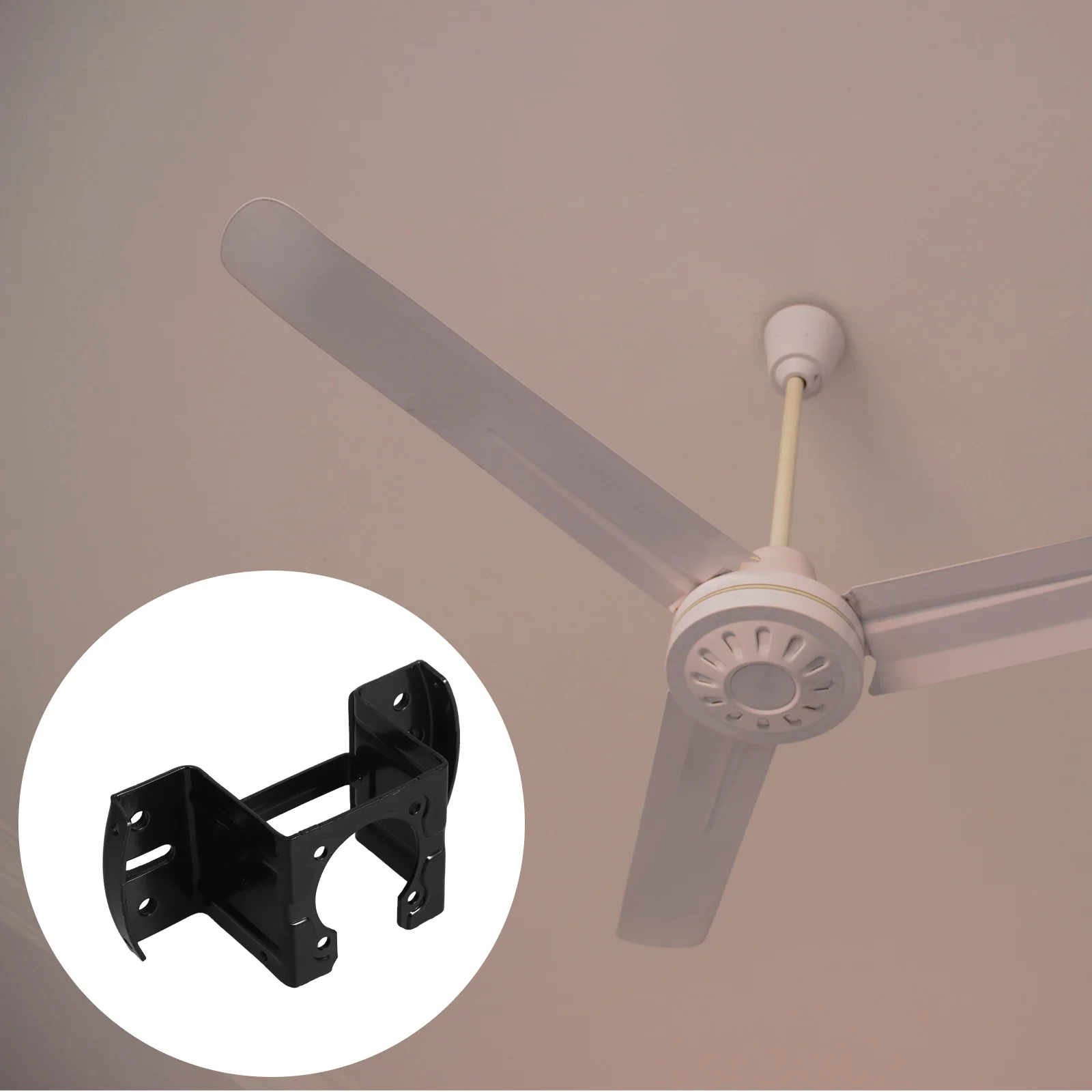 مروحة السقف معلقة قوس توالت الصلب قفل جانبي سهلة التركيب مروحة السقف الكهربائية تصاعد عدة الملحقات