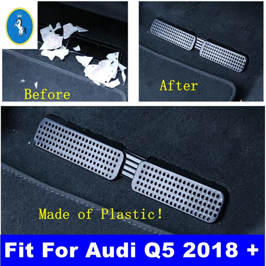 

Car Interior Seat Bottom Heat Floor AC Air Duct Vent Anti-blocking Protection Cover Accessories Kit Fit For Audi Q5 2018 - 2023