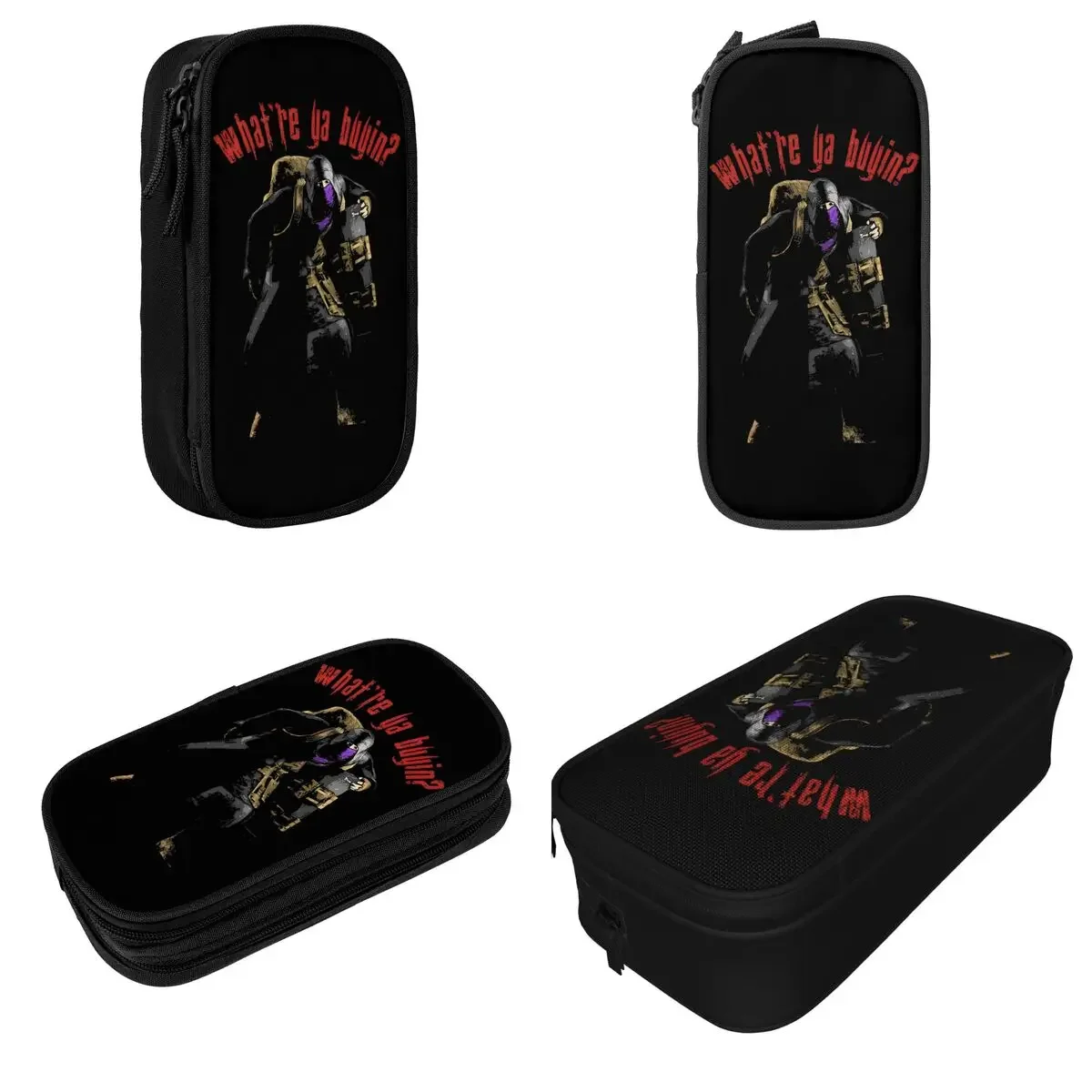 Resident Evils 4 Merchant Game Fans Pencil Cases Pencilcases Pen for Girls Boys Large Storage Bags School Supplies Stationery view 2