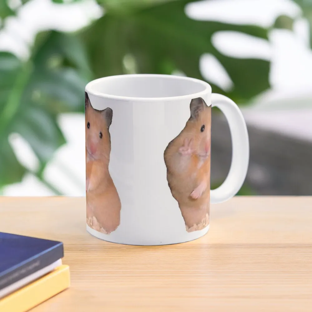 

Hamster peace sign meme Coffee Mug Cups For Coffee And Tea Thermal Mug For Coffee Mugs Coffee Cups Cups For Cafe