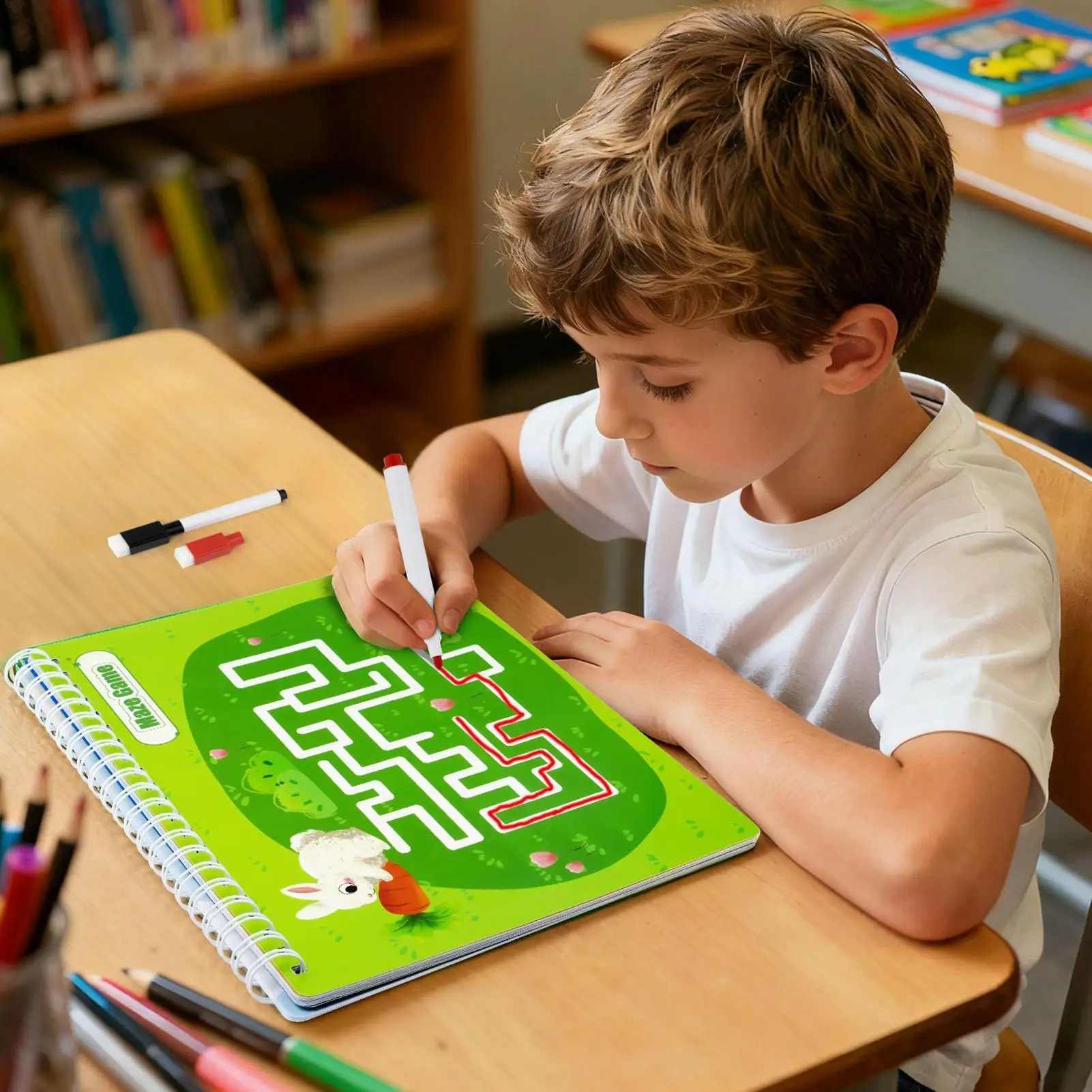 كتاب أنشطة الأطفال، ألعاب تعليمية محمولة على الوجهين، كتب كتابة، ألعاب أنشطة السفر للتعليم والترفيه المنزلي #2