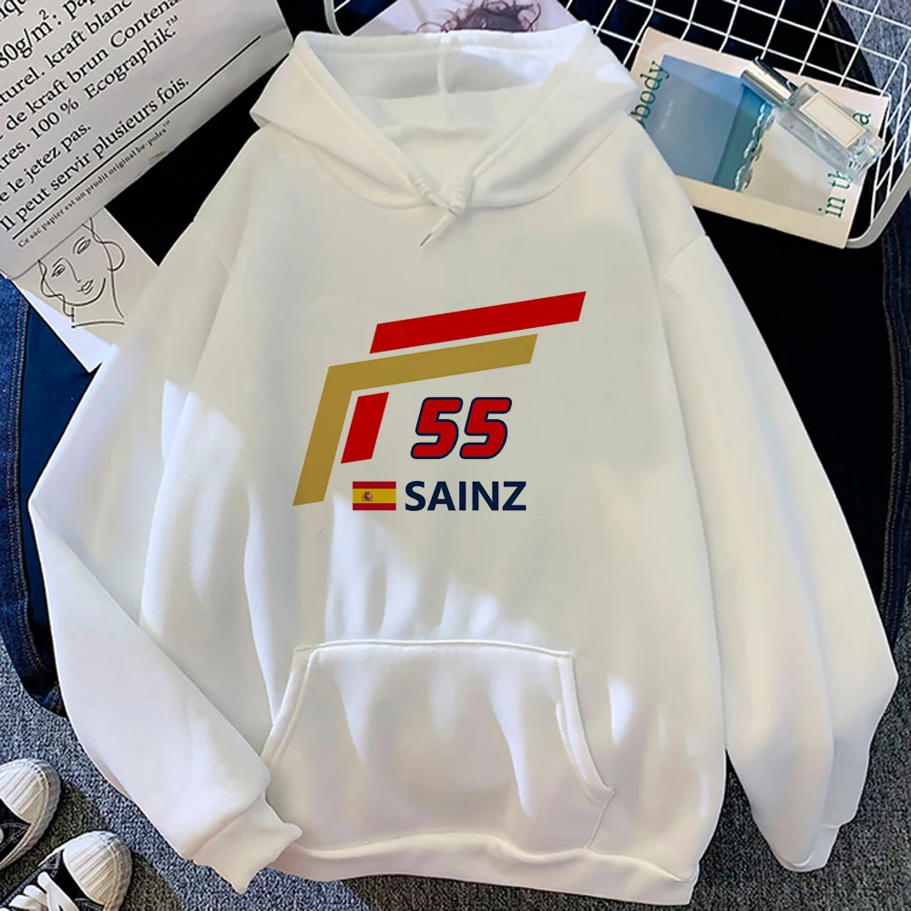 Carlos Sainz hoodies women japanese Fleece sweater sweatshirts women aesthetic clothes