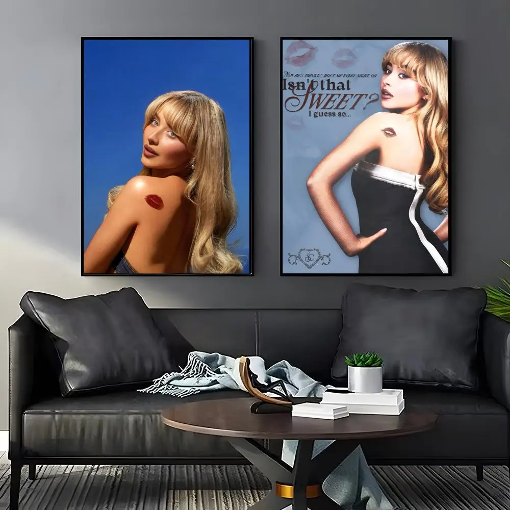 S-SabrinaS C-Carpenter album Poster Home Living Bed Room Bar Hallway Sticky Wall Art Printing Aesthetic Decor