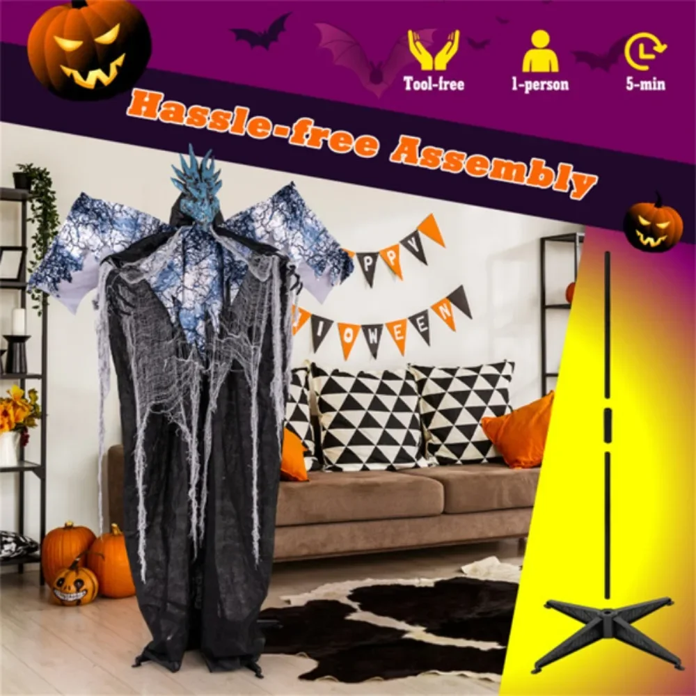 6 'Halloween decorations with poseable wings and arms