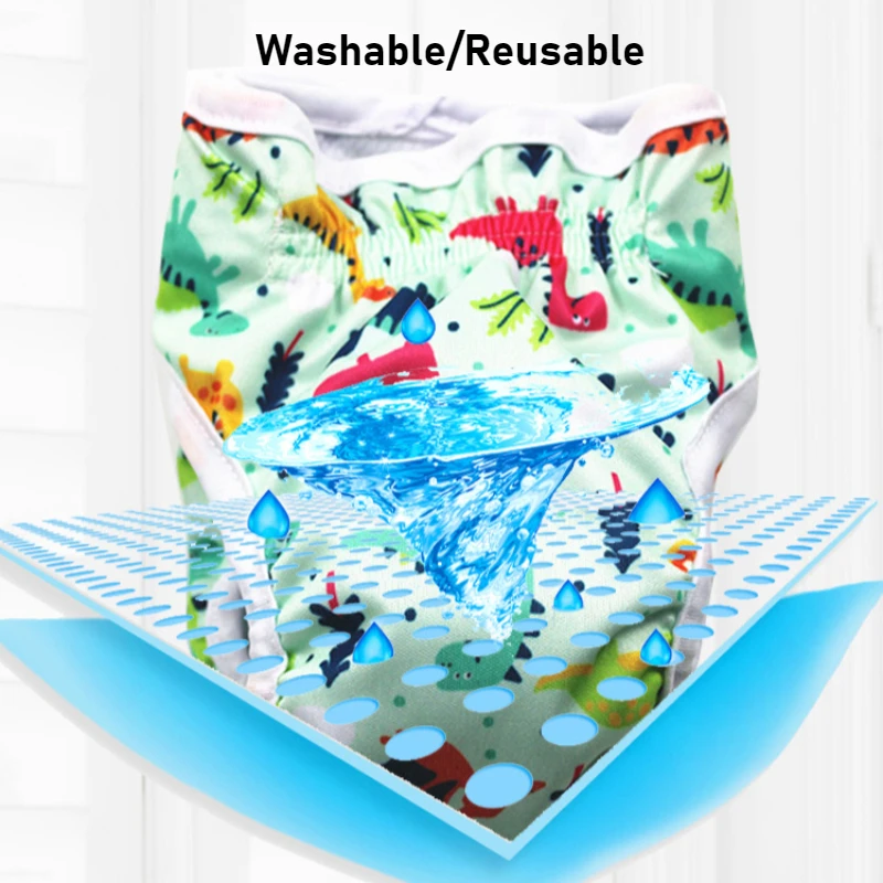Couches lavables pour chiennes (lot de 3), taille ajustable, culottes physiologiques pour chiennes pendant leurs règles, réutilisables, couleur aléatoire_voghion.com