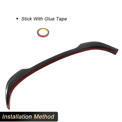 FIAT 500 Abarth 595 2010-2020 कार रेसिंग रियर स्पॉयलर हाईकिक रूफ विंग लिप FRP के लिए पूर्ण कार्बन फाइबर रियर रूफ स्पॉयलर विंग्स 10 best sales अबार्थ 595 पार्ट्स - №7