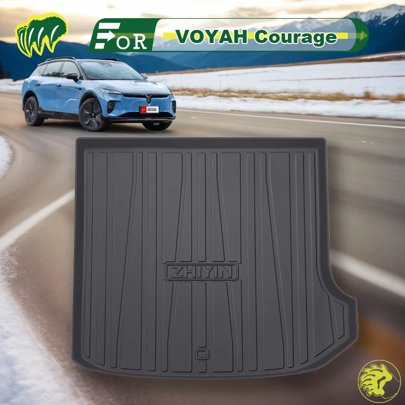 

For VOYAH Courage 2024-2025 TPE Custom Fit Car Trunk Mat All Season Black Cargo Mat 3D Shaped Laser Measured Trunk Liners