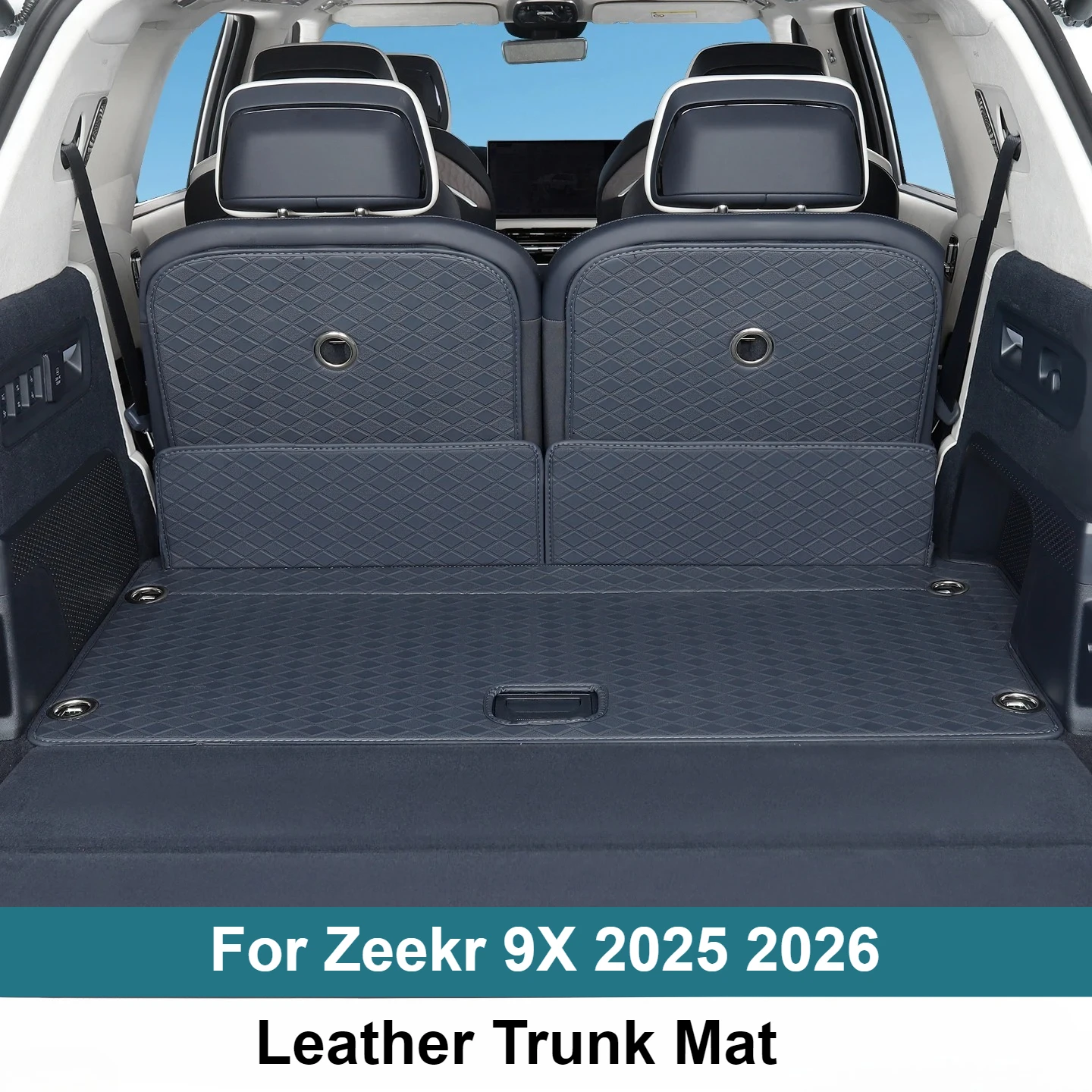 

For Zeekr 9X 2025 2026 Full Surround Trunk Mat 3D Soft Bag Waterproof and Non-Slip Mat Car Interior Modification Accessory