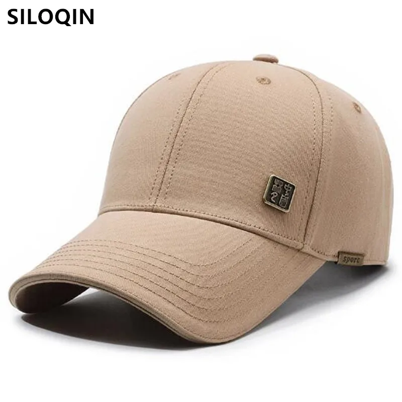 

New Spring Hardtop Cotton Baseball Caps For Men Snapback Cap Personality Fashion Iron Label Party Hats Men's Camping Fishing Hat