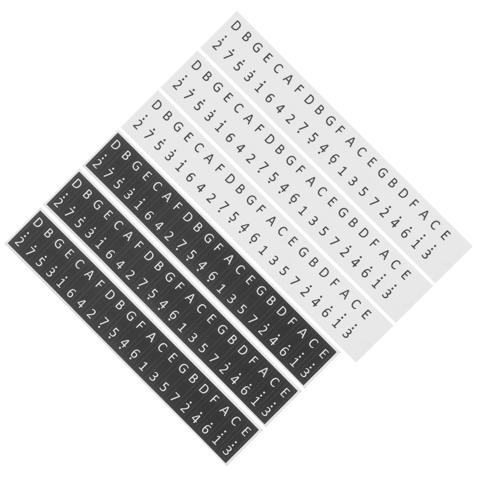 

6Pcs Kalimba Note Stickers Ultra-Thin 17 Key Thumb Piano Staff Decals for Beginners Musical Training Labels Kalimba Stickers