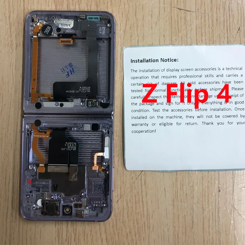 

НОВЫЙ оригинальный ЖК-дисплей для Samsung Z Flip 4, с рамкой SM-F721 SM-F7210 SM-F721B Дисплей в сборе, сенсорный экран Z Flip4, дигитайзер 5G