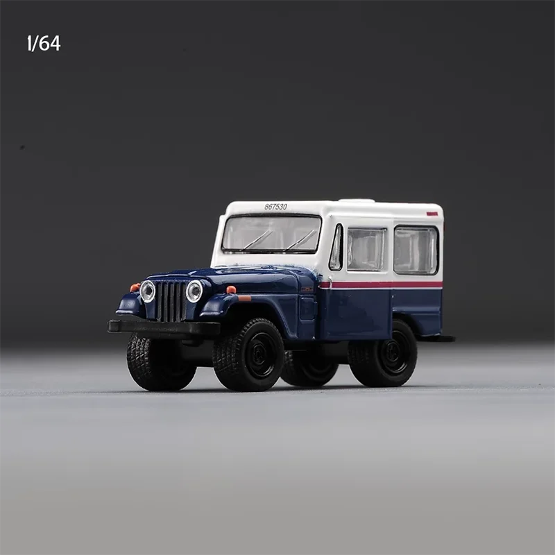 Литой под давлением Greenlight, масштаб 1:64, джип DJ-5, 1971 год, почтовый транспортный автомобиль, имитация сплава, модель автомобиля, праздничные подарки, игрушки