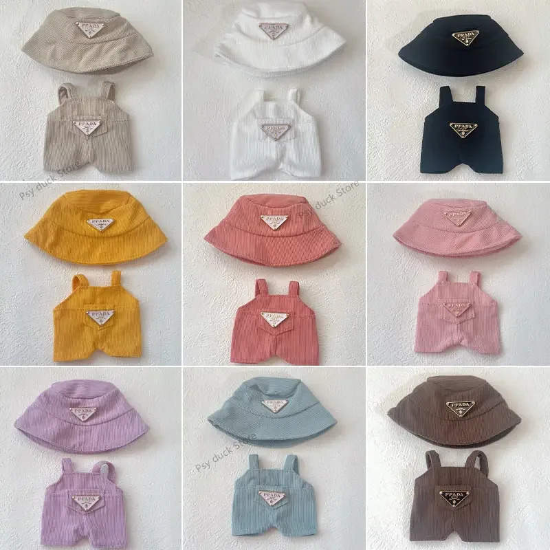 

НОВЫЙ вельветовый комплект одежды для Labubu, шляпа 17 см, одежда, обувь, кукла, аксессуары «сделай сам», тренировочные сидячие вечерние игры, игрушки, подарки V1V2V3