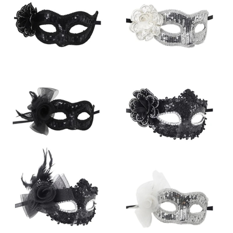 

Masquerade Mask for Women Mardi Gras Mask Carnival Prom Venetians Mask Halloween Party Mask Fancy Dress Party Supplies