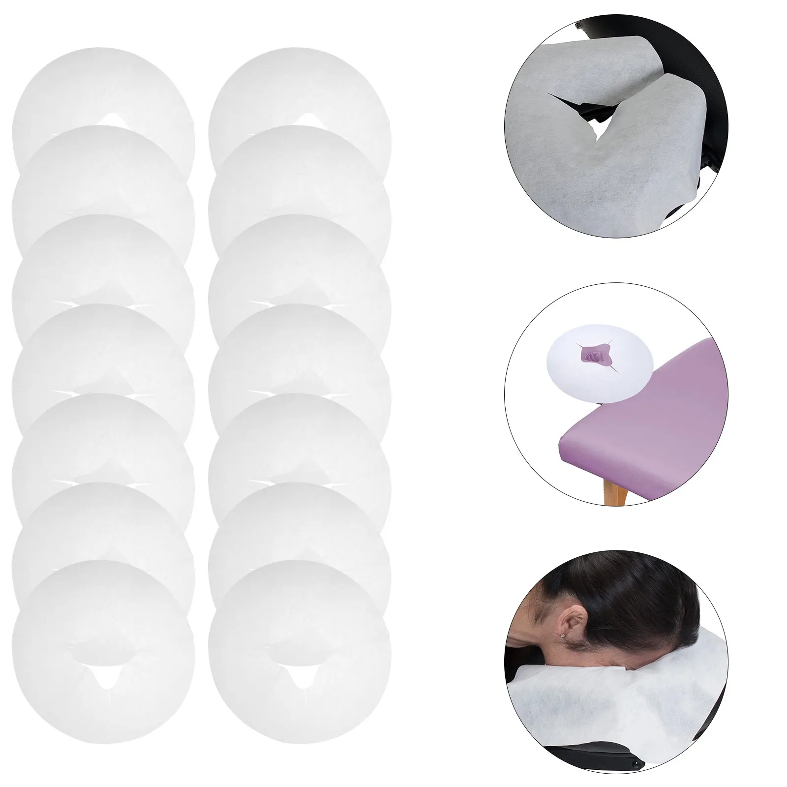 

100pcs Disposable Pillow Covers Non-Woven Fabric For Spa Salon Clinic Hospital Use Massage Accessories Face Cushion