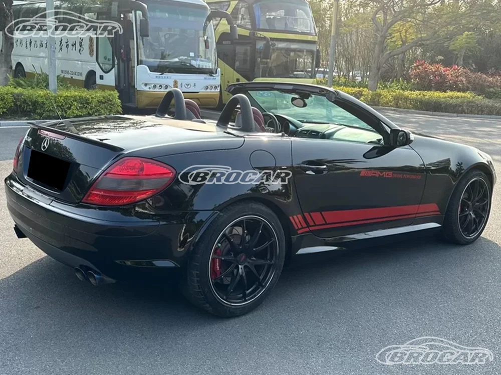 Для 2004-2011 Mercedes-Benz SLK-Class R171 SLK200 SLK280 SLK300 SLK350 AMG GEN 2 Высококачественный спойлер из АБС-пластика с бриллиантово-белым эффектом