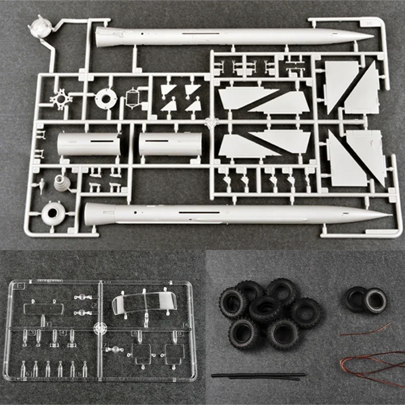 Trumpeter Model plastic assembly scale model kit 01033 Russian ZiL-131V towed PR-11 SA-2 Guideline 1/35 Scale