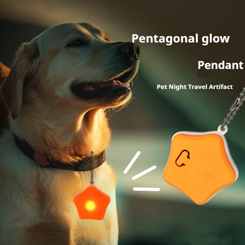 

Cat Luminous Pendant Tag Dog Walking Dog Light for Night Travel Charging Waterproof Anti-lost Lamp