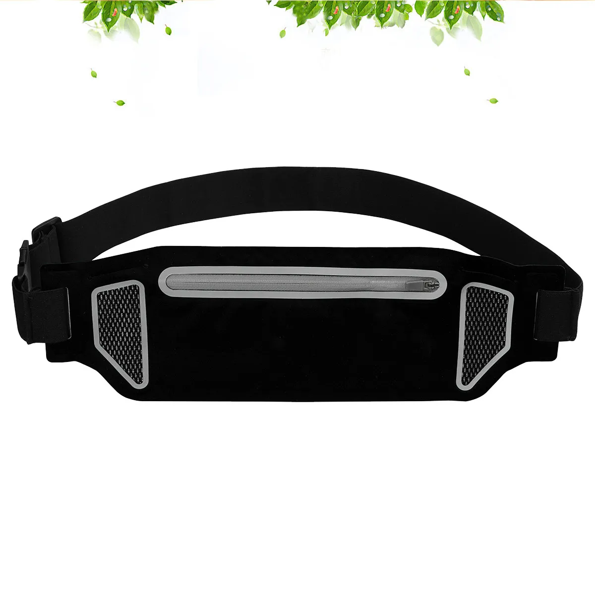 

Unisex Ultra-Thin Sports Waist Pack for Running Hiking Travel Fitness Yoga Adjustable Elastic Belt Bag Holds Phone Coins
