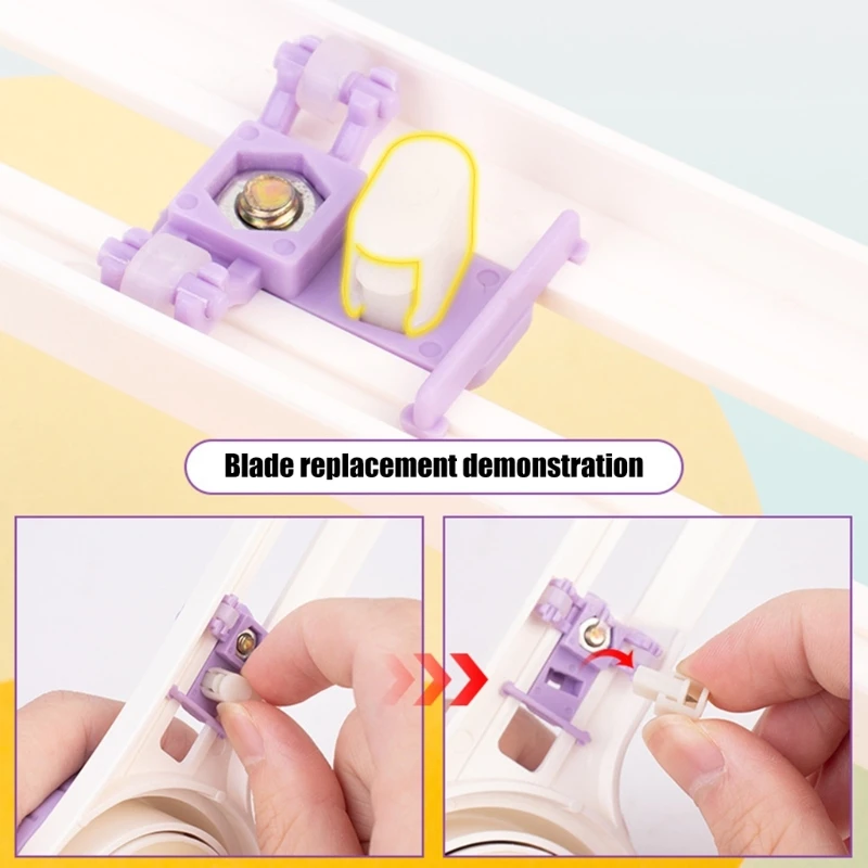 Rotating Paper Round Cutter, Double Scale Circular Cutter for Cards Making Scrapbooking, Cutting Diameter 4'' to 12.6''