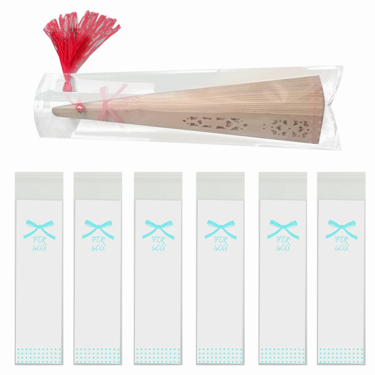 

100 Pcs Self Adhesive Bakery Packaging Transparent Gift Party Favor Bags Resealable Food Storage Bags Cookies Chocolate