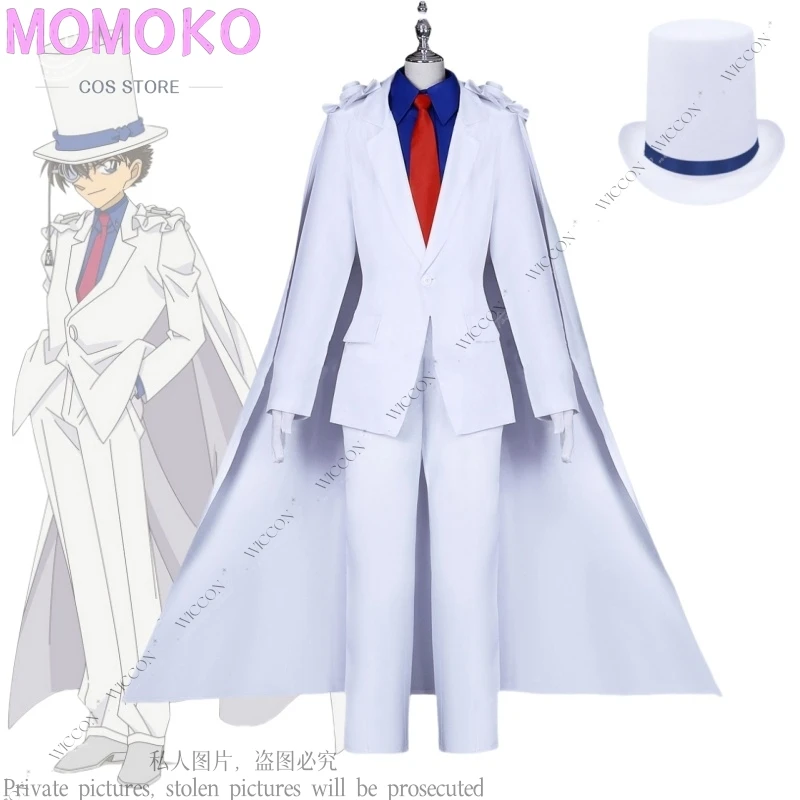 Kaito Kiddo Cosplay Costume Edokawa Konan Hattori Heiji Hat Glasses Shoes School Uniform Schoolboy Detective Role Play Daily