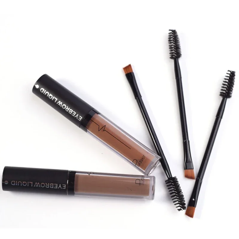 Mascara imperméable longue durée avec pinceau, teinte des sourcils, pigment brun noir, Wunder Eyebloguers Enhancers