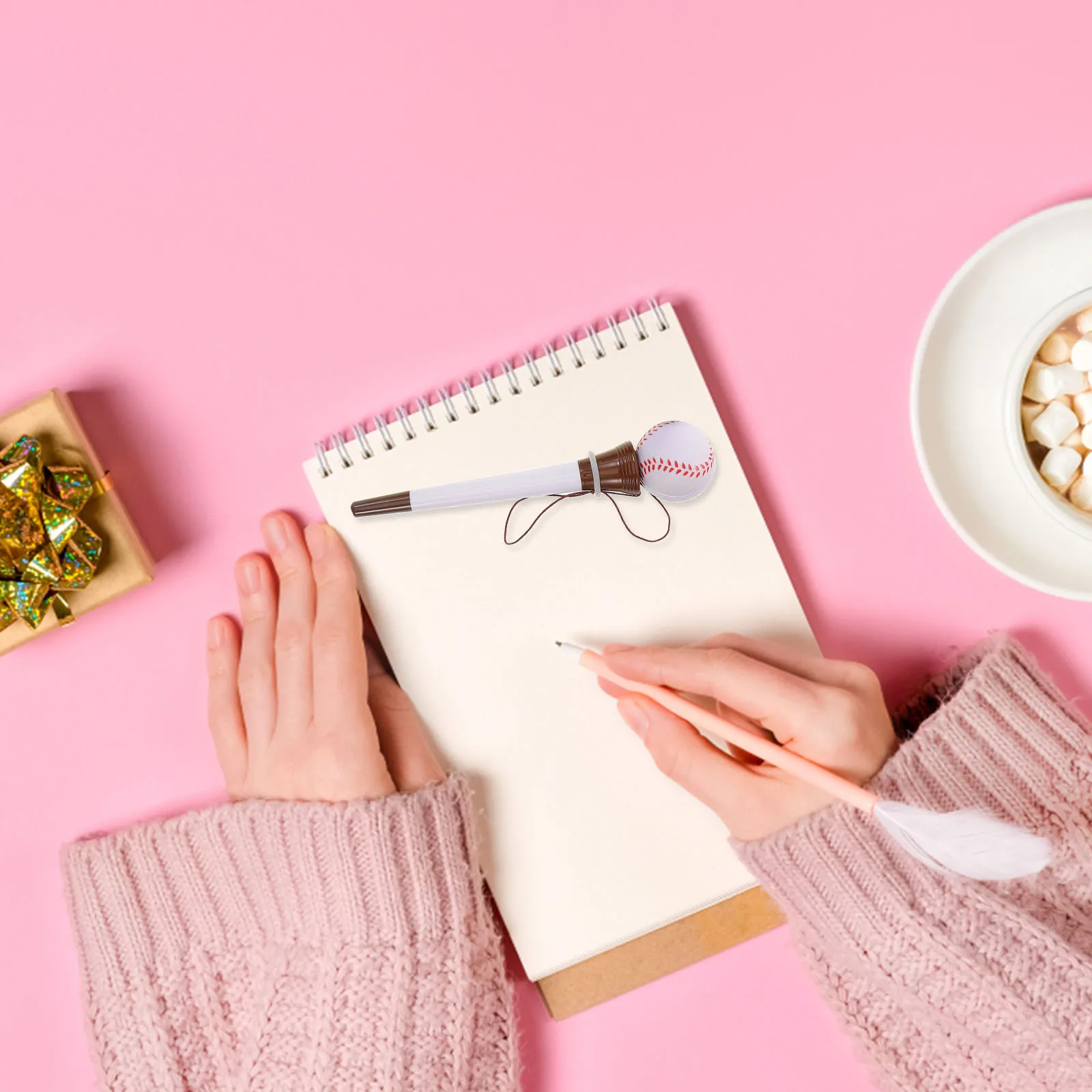 

6 шт., прыгающая ручка, мяч, спортивная тематическая креативная шариковая ручка сбросом давления, новинка, офисные канцелярские принадлежности с героями мультфильмов