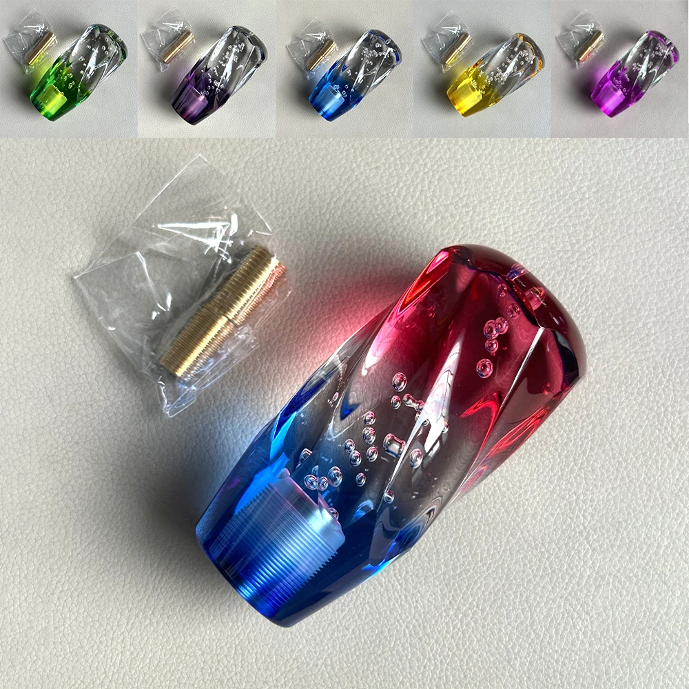 

10cm 15cm Car Manual Shift Knob Gear Shifter Head Shift Knob Stick Crystal Transparent Bubble Throw Gear Shifter