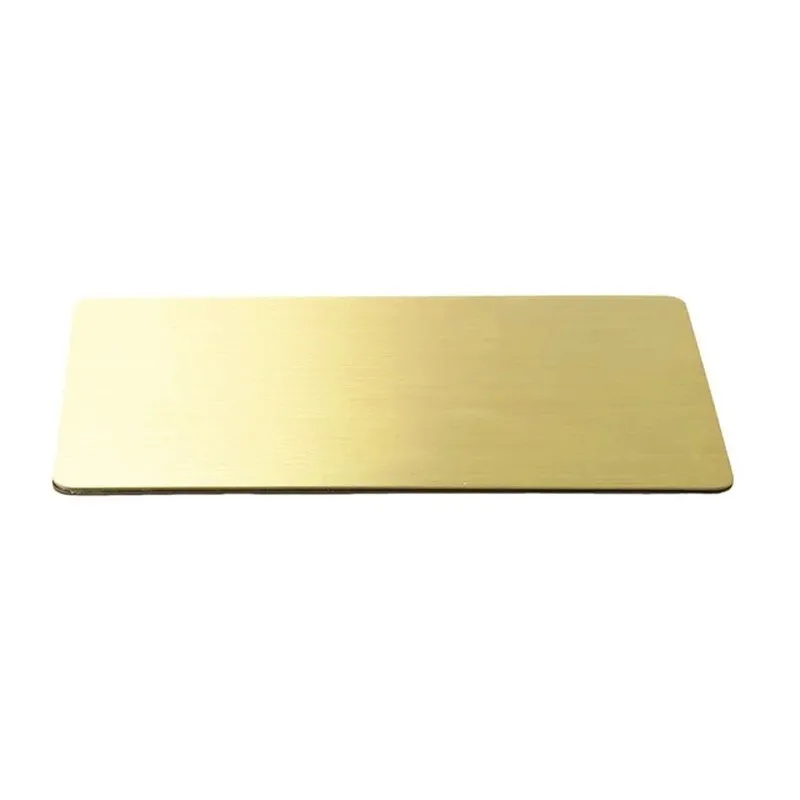 

7Sets Gold Stainless Steel Cards, Durable, Engravable for Home, Office & Gift Giving