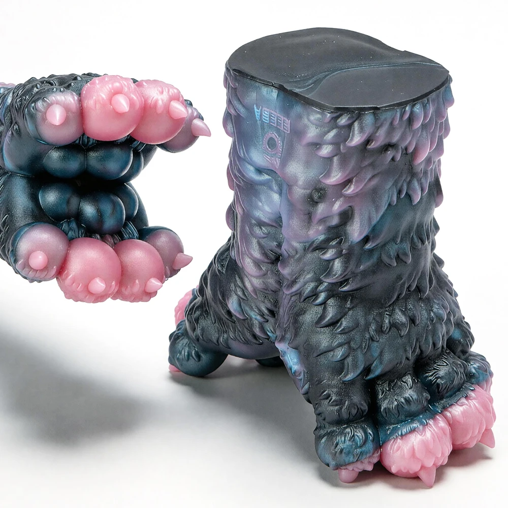 GEEBA Medical-Grade Raptor Dinosaur Feet Male Masturbator Fantasy Unique Design Silicone Men Stroker Pocket Pussy Adult Onahole