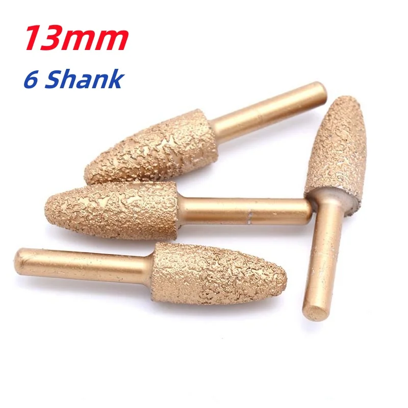 

6mm Shank Grinding Polishing Head For Cast Iron Stone Marble Tile Deburring Metal Processing Carve