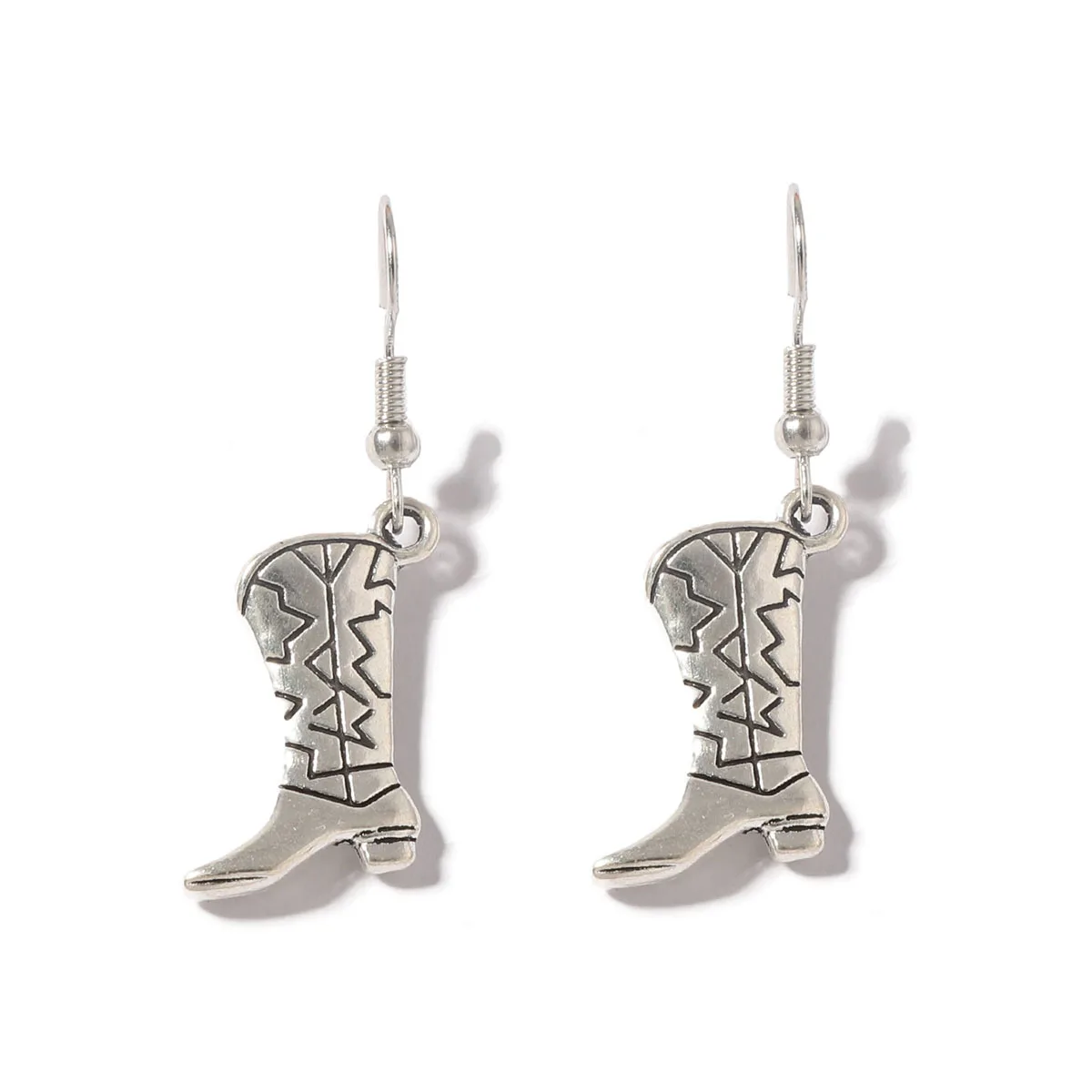 Wholesale Texas Spur Dangle Drop Earrings Western Cowboy Boot Earrings / Fashion Country Western Style Jewelry Gifts for Cowgirl