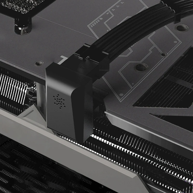 ATX3.0 12VHPWR 12+4 16Pin Pcie5.0 450W Power Supply Cable Adapter 180 Degree Connectors For RTX 4090 4080 4070 Durable Black STD