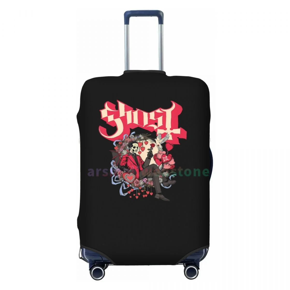 Ghost B.C. Band Luggage Cover Suitcase Protector Thicken Elasticity Dust Covered Anti-scratch Protective Case 18-32 Inch